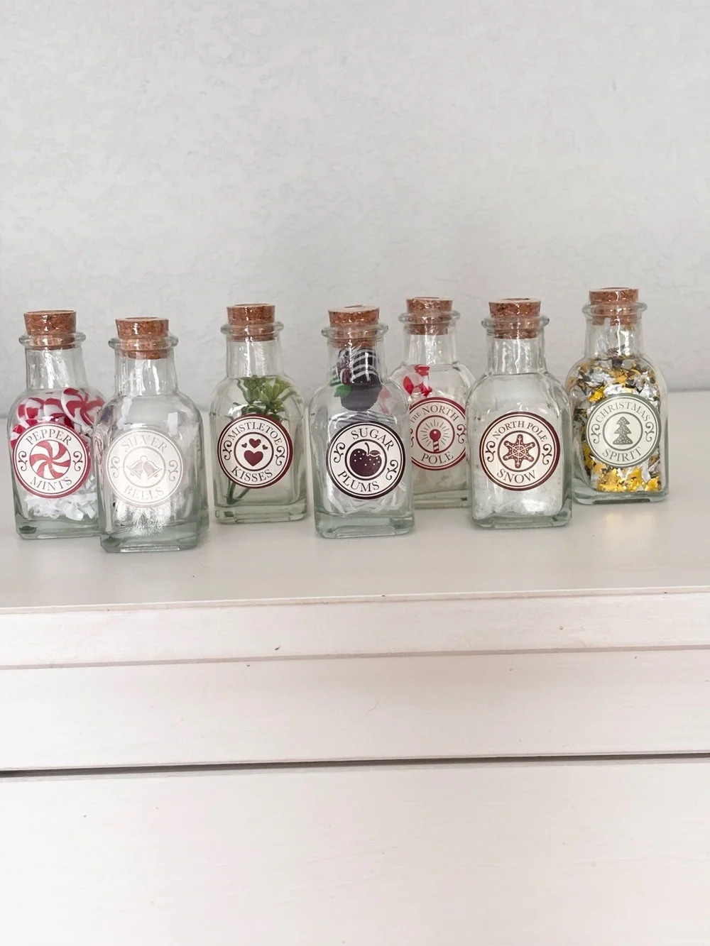 TARGET Holiday Mini Filled Bottles Set (7) NEW!
